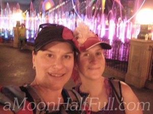 Tinkerbell half world of color selfie watermark