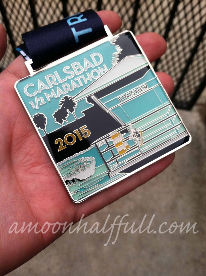 2015 Carlsbad half marathon medal