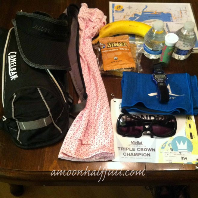 Everything prepped and ready for race day.